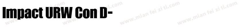 Impact URW Con D字体转换